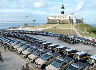 Bahia recebe nova frota de viaturas e equipamentos para a segurança pública