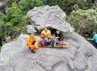 Francês é resgatado após sofrer traumatismo craniano durante trilha na Chapada Diamantina